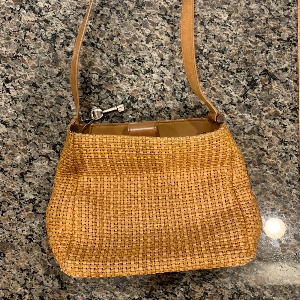 Vintage Fossil Basket Purse